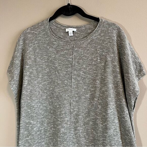✨ Pure Jill Women’s Gray Sleeveless Sweater Dress Small Tall - Picture 2 of 11
